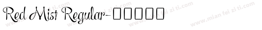 Red Mist Regular字体转换